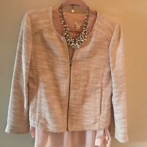 Lady jacket in pink and metallic tweed